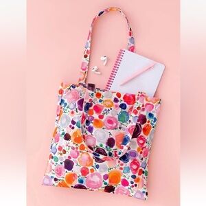Kate Spade Floral Fabric Book Bag Tote